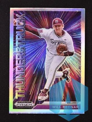 2021 Panini Prizm Draft Picks Thunderstruck Will Bednar Rookie #T-WB